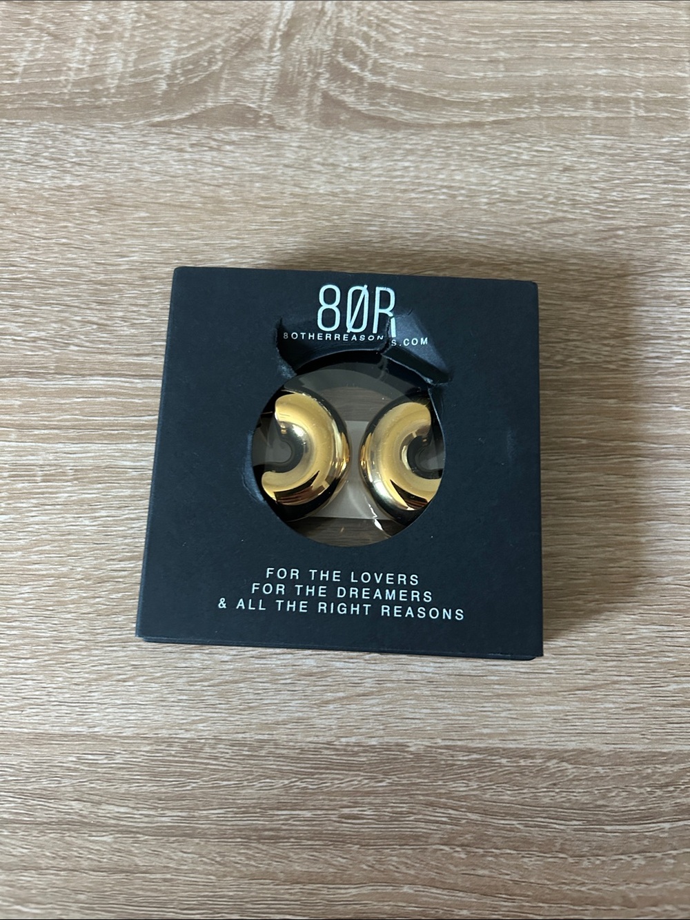 8 Other Reasons Gold Crescent Hoop Earrings